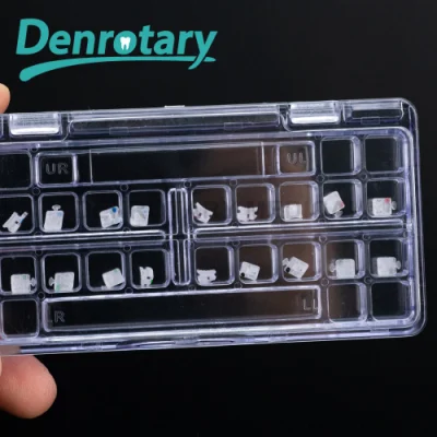  ¡Caliente!  Fabricante de ortodoncia Soportes dentales Soporte cerámico de ortodoncia Muchos tipos Soportes cerámicos de tres ranuras Cim Tech